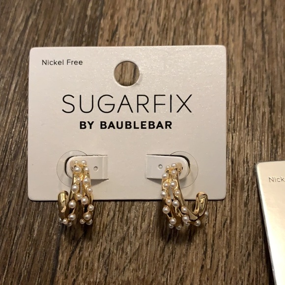 NWT Sugarfix by Baublebar Lot of 5 Earrings including Hoops, Drop and Mi… - Picture 6 of 6